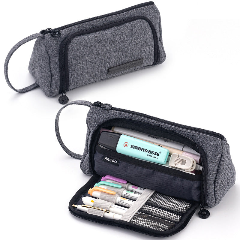 Large Capacity Canvas Pencil Case
