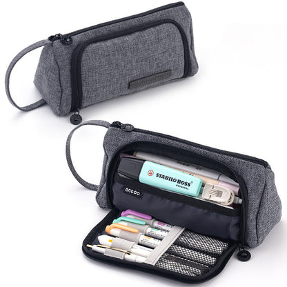 Large Capacity Canvas Pencil Case