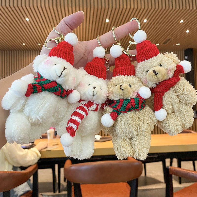 Christmas Plush Doll Keychains