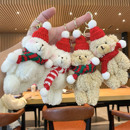 Christmas Plush Doll Keychains
