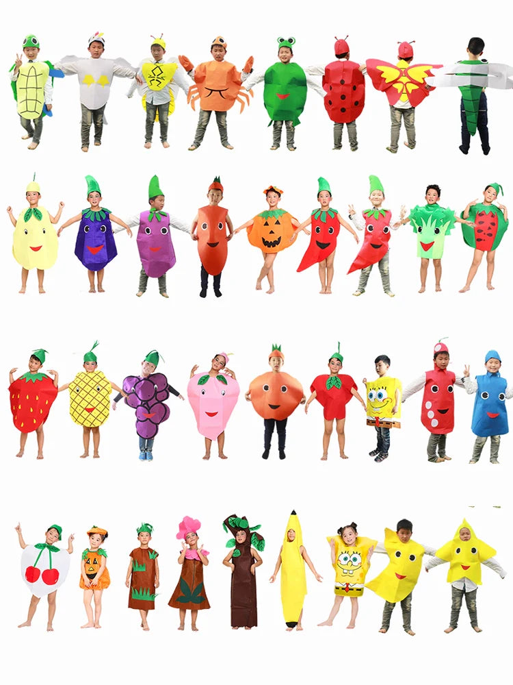 Children's Fruit and Vegetable Costume Environmental-Friendly
