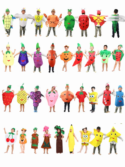 Children's Fruit and Vegetable Costume Environmental-Friendly