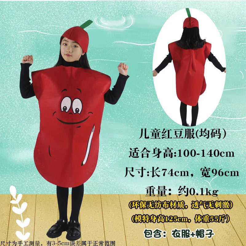 Children's Fruit and Vegetable Costume Environmental-Friendly