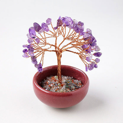 Natural Crystal Tree Ornaments