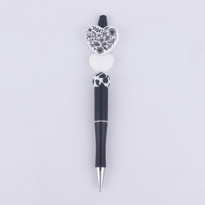 Cartoon Love Series Beadable Silicone Beaded Ballpoint Pen