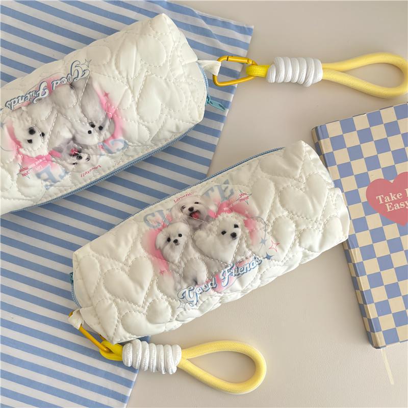 Large Capacity Printed Simple Polyester Pencil Case