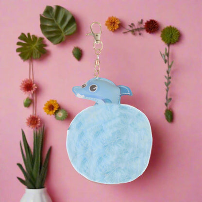 Dolphin Plush Keychain