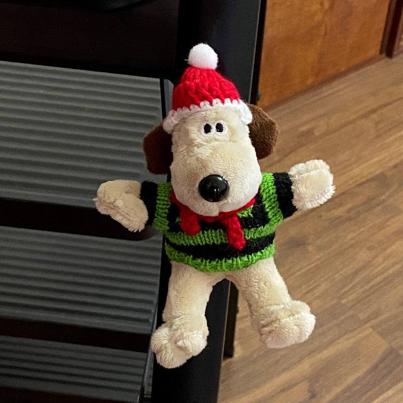 Christmas Hats, Scarves, Puppies, Plush Refrigerator Stickers