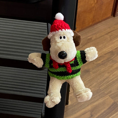 Christmas Hats, Scarves, Puppies, Plush Refrigerator Stickers