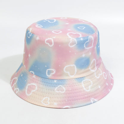 Cotton Polyester Cartoon Rainbow Kids Bucket Hat