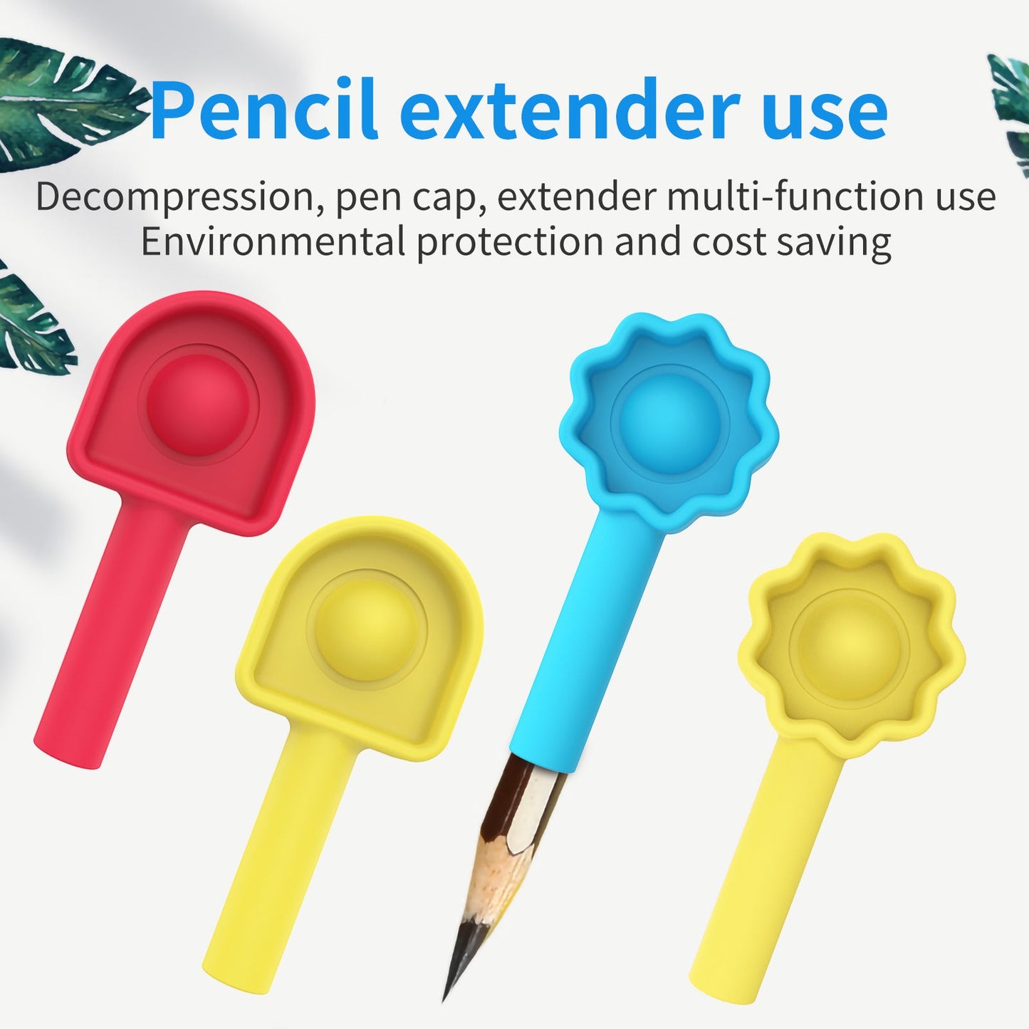 Silicone Pressure Relief Pinch Finger Toy Pen Cap Cover
