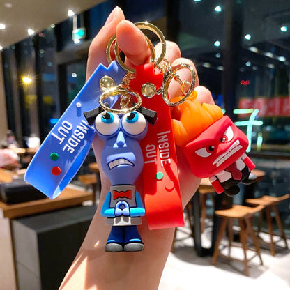 Cartoon Doll PVC Soft Keychains Silicone Creative Keychain