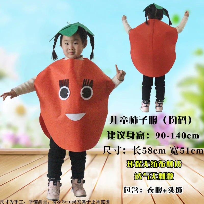 Children's Fruit and Vegetable Costume Environmental-Friendly