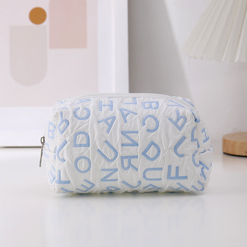 Simplified English Letter Cloth Pen Bag