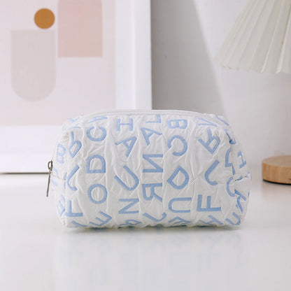 Simplified English Letter Cloth Pen Bag