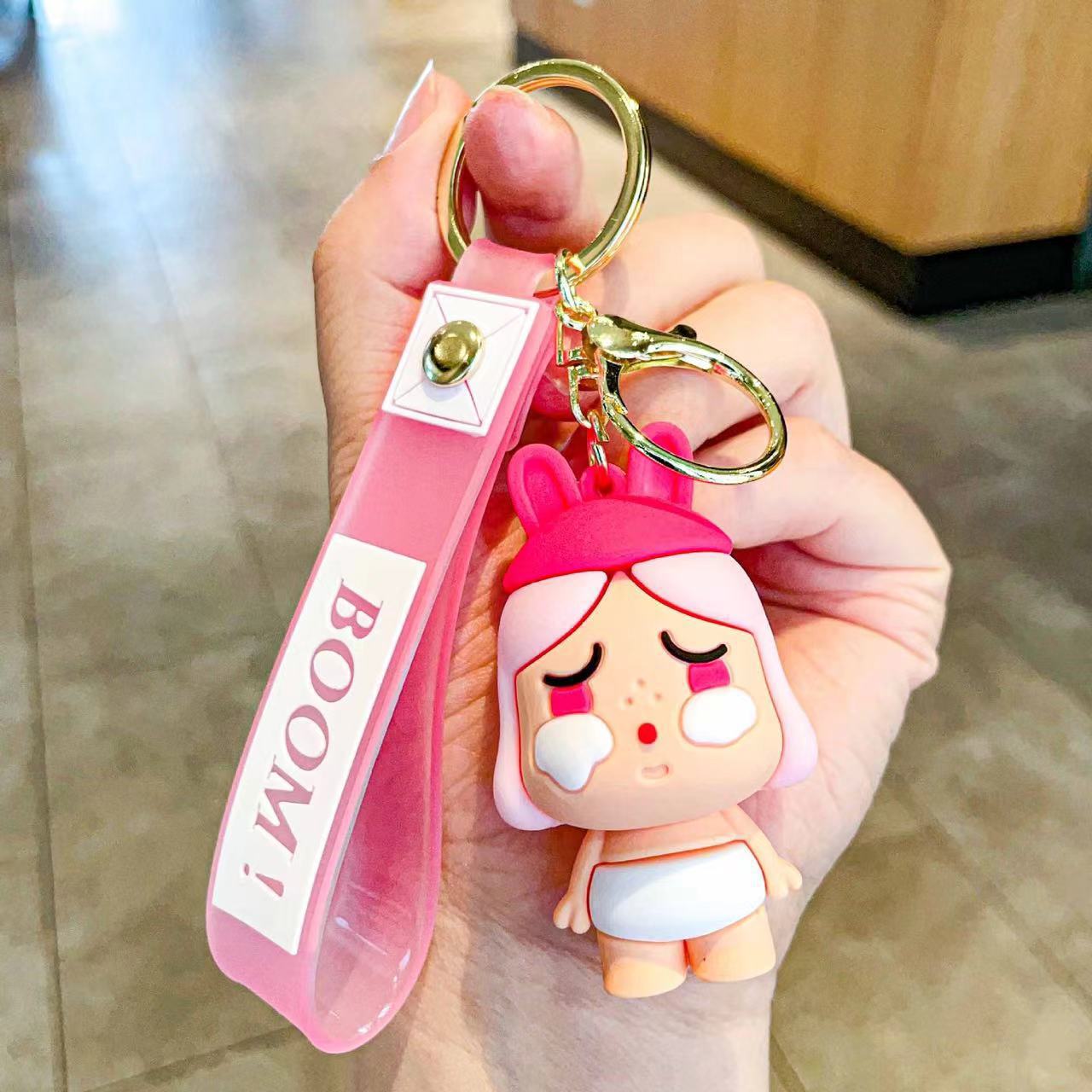 Cartoon Doll Silicone Creative Keychain