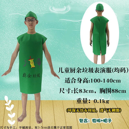 Children's Fruit and Vegetable Costume Environmental-Friendly