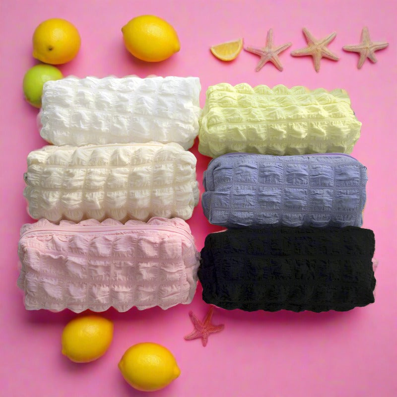 Large Capacity Puff Polyester Pencil Case