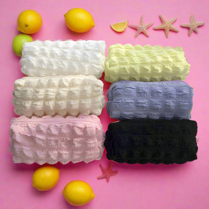 Large Capacity Puff Polyester Pencil Case