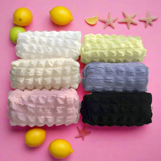 Large Capacity Puff Polyester Pencil Case