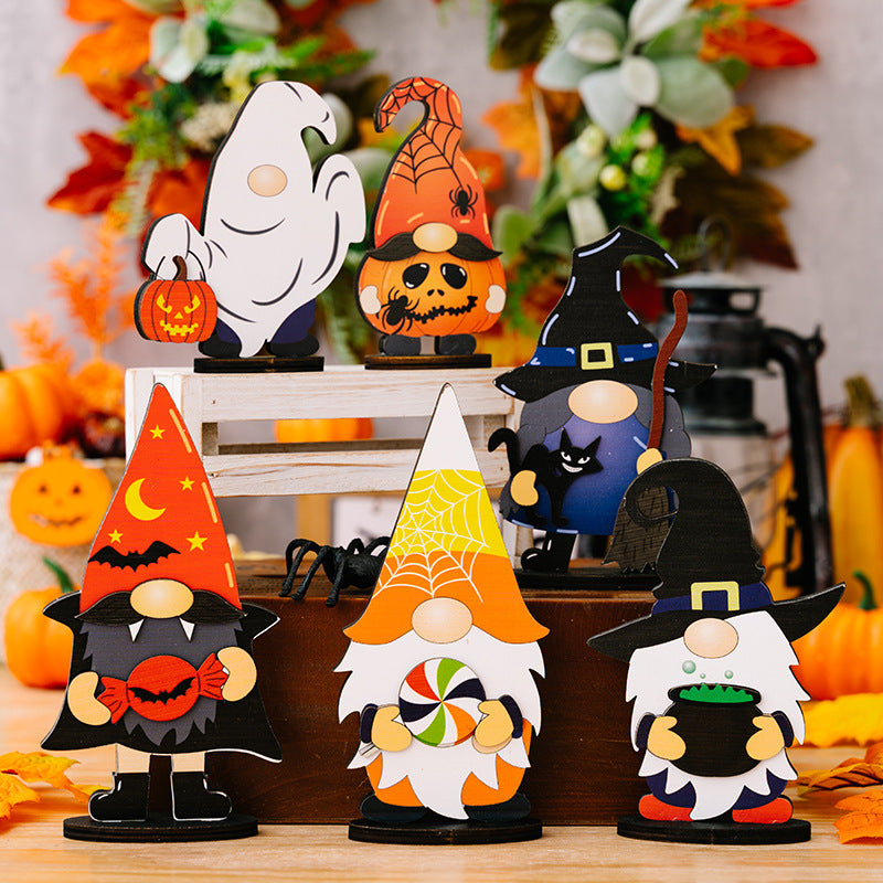 New Halloween Ghost Wood Ornaments