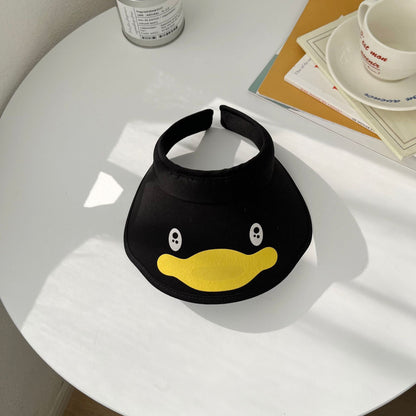 Summer Children's Cotton Cartoon Little Yellow Duck Empty Hat