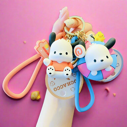 Big Ears PVC Soft Glue Puppy Keychain Creative Keychain