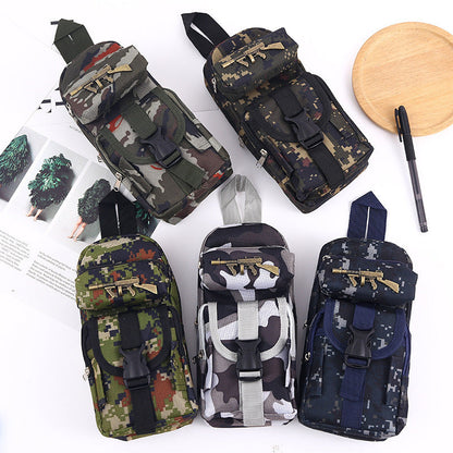 Oxford Cloth Camouflage Zipper Pen Bags