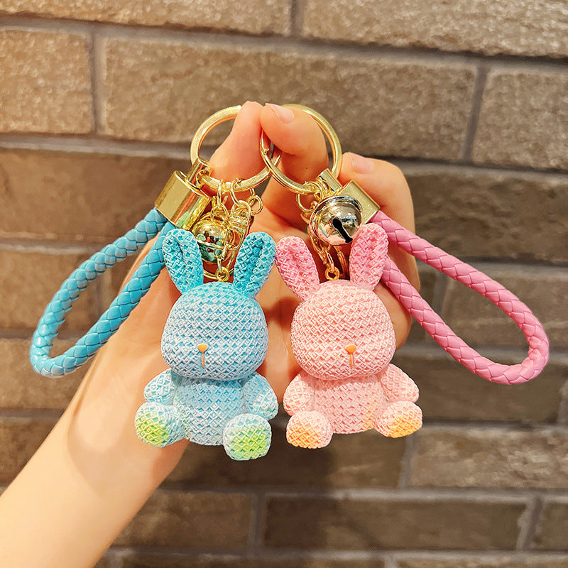 Resin Rabbit Keychain Cute Keychain