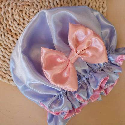 Polyester Kids Bowknot Nightcap