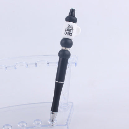 Handmade Bead Pen Cartoon Cup Silicone Ballpoint Pen