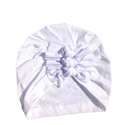 New Bow Baby Hat Spring And Autumn Solid Color Baby Hat Newborn Baby Hat 21 Colors Available Wholesale Baby Hats