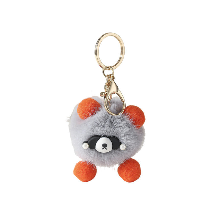 Cartoon Cute Plush Bear Keychain Creative Keychain