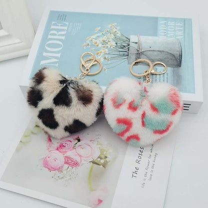 Imitation Lazy Rabbit Fur Love Fur Ball Key