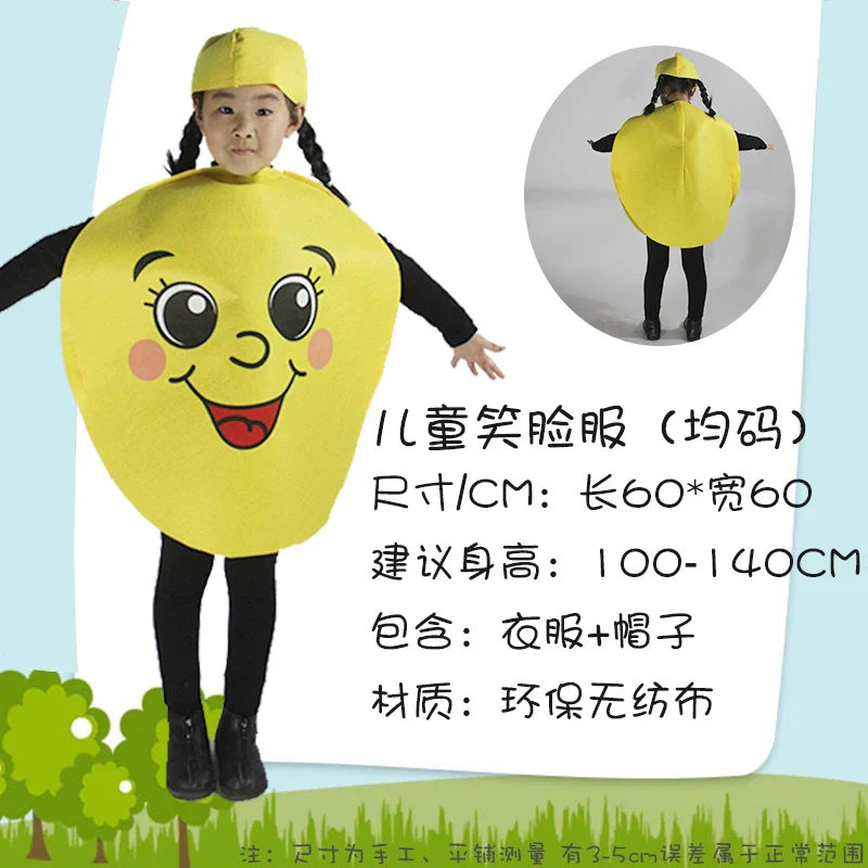 Children's Fruit and Vegetable Costume Environmental-Friendly