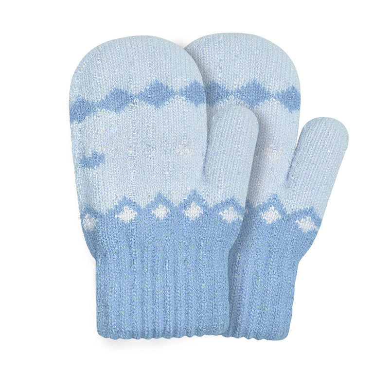 Wholesale Children's Winter Hat Knitted Woolen Scarf Gloves Set