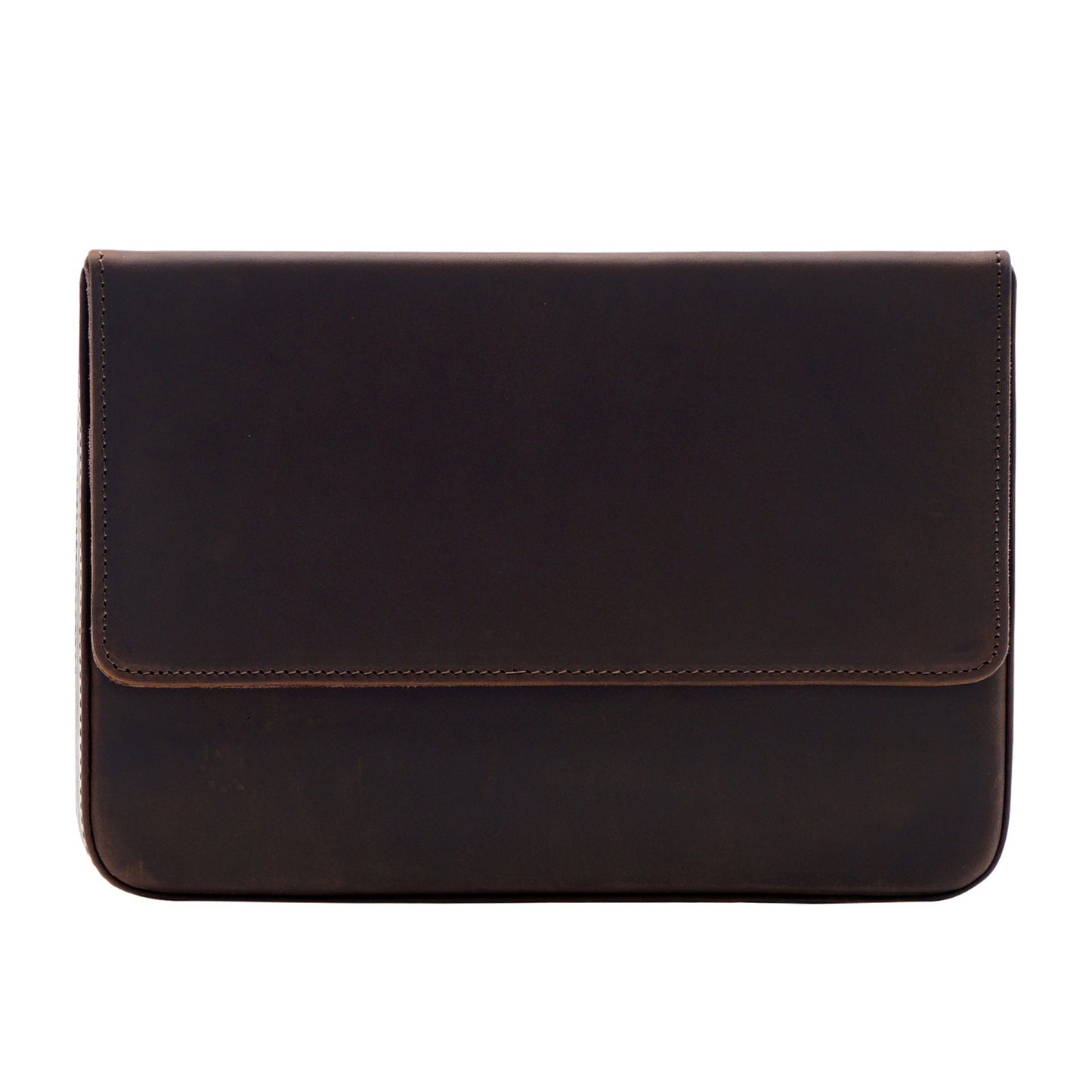 Handmade Magnetic Drawer-style Crazy Horse Leather Pencil Case