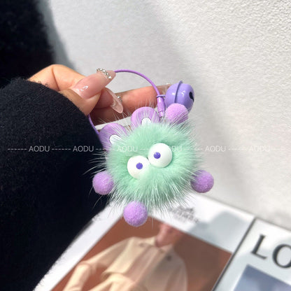 Cute Little Briquettes Pendant Plush Keychain