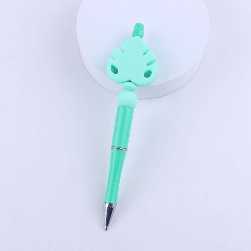 Cartoon Flower Silicone Handmade Beaded Ballpoint Pen