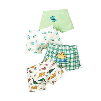 Baby Kid Boys Flower Fruit Animals Cartoon Print Underwears