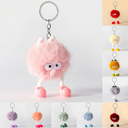Cartoon Small Monster Animal Plush Keychain