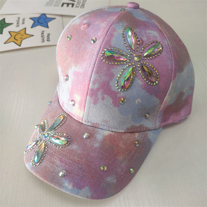 Big Kids Flower Butterfly Baseball Cap