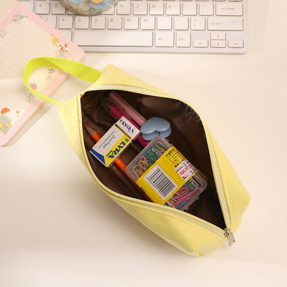 Simple Canvas Large Capacity Pencil Case