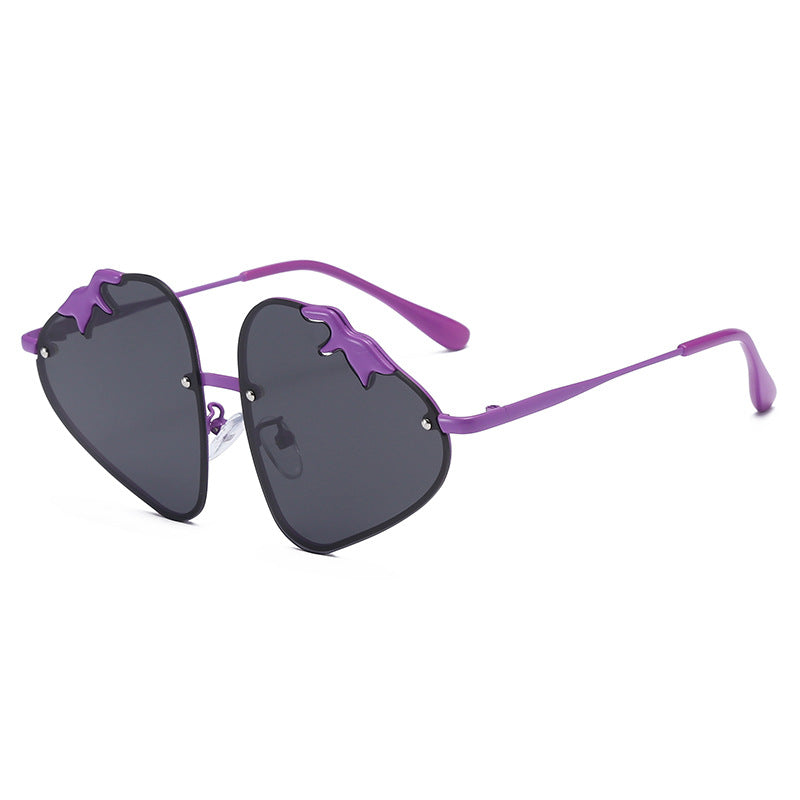 Resin Cartoon Strawberry Sunglasses