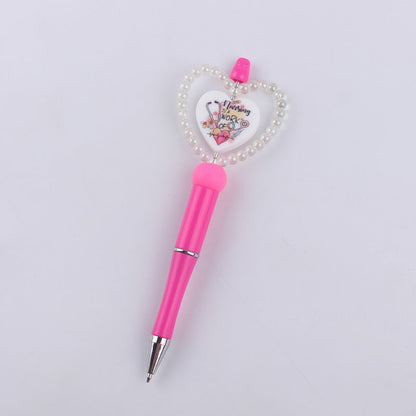 DIY Cartoon Love Silicone Color Plastic Ballpoint Pen