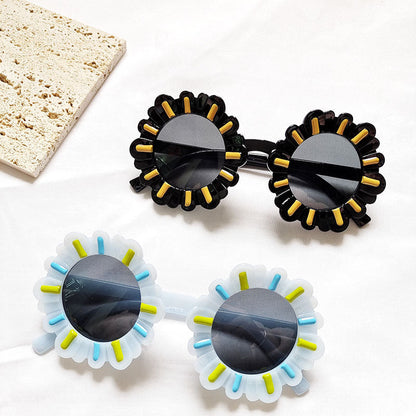 UV Protection Children's PC Cartoon Sunflower Glasses