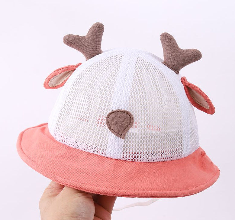 Cotton Kids Summer Thin Mesh Bucket Hat