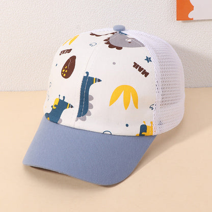 Cotton Kids Cartoon Dinosaur Baseball Cap