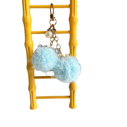Cute Pearl Candy Plush Ball Bags, Keychain Pendants