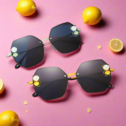 Resin Children's Cartoon Panda Sunglasses